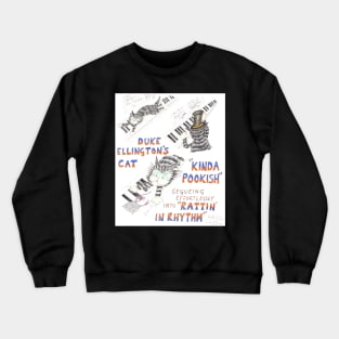 Jazz Cat Tribute Duke Ellington Crewneck Sweatshirt